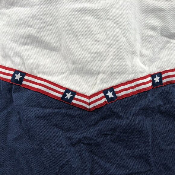 Wrangler Mens Western Shirt Medium Long Sleeve Button Up Patriotic Casual Cotton - Picture 12 of 14